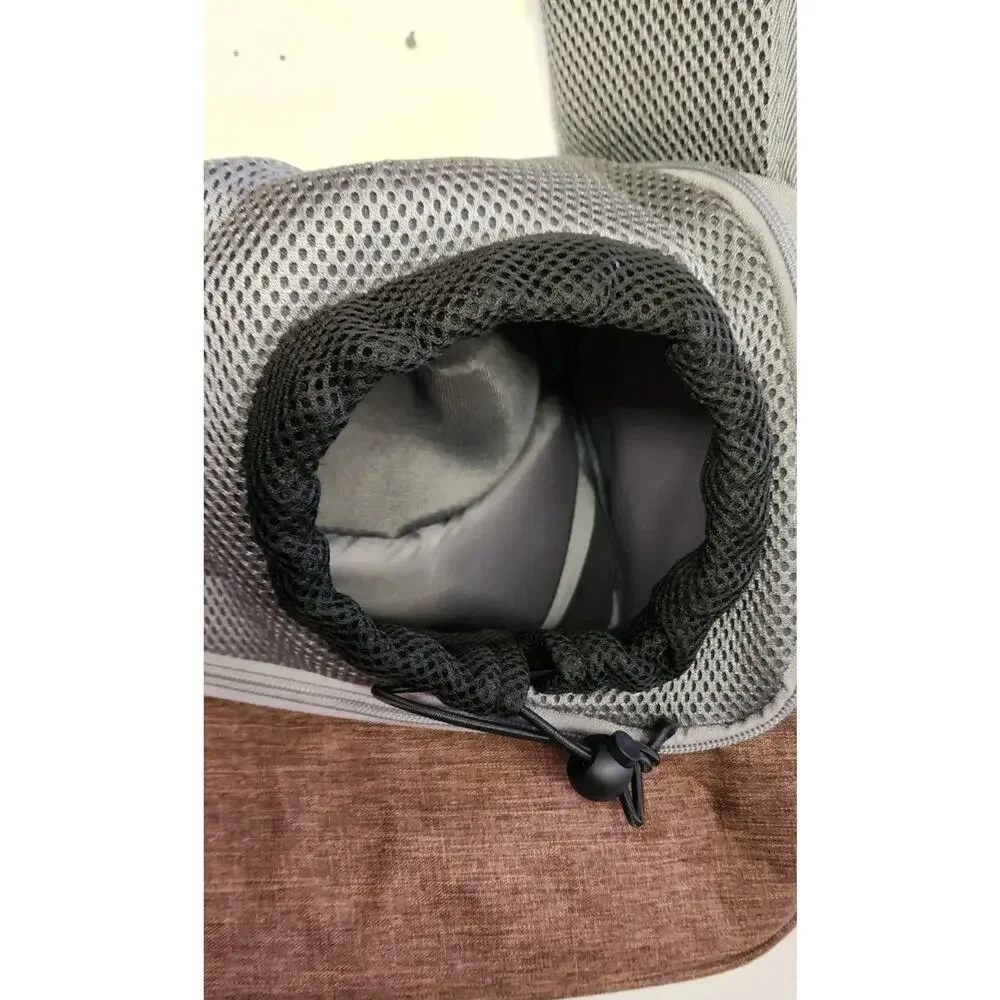 Over the shoulder dog sling/carrier for small dog And Cats . Black/Grey/ Brown